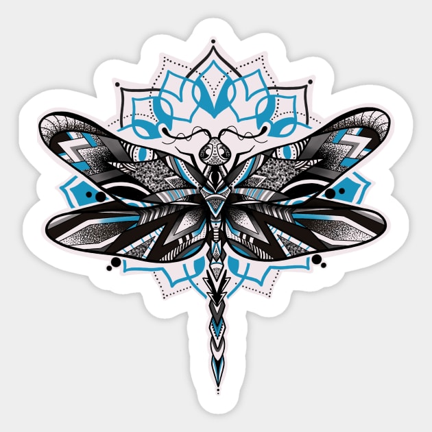 Geo Dragonfly Sticker by louddoodle